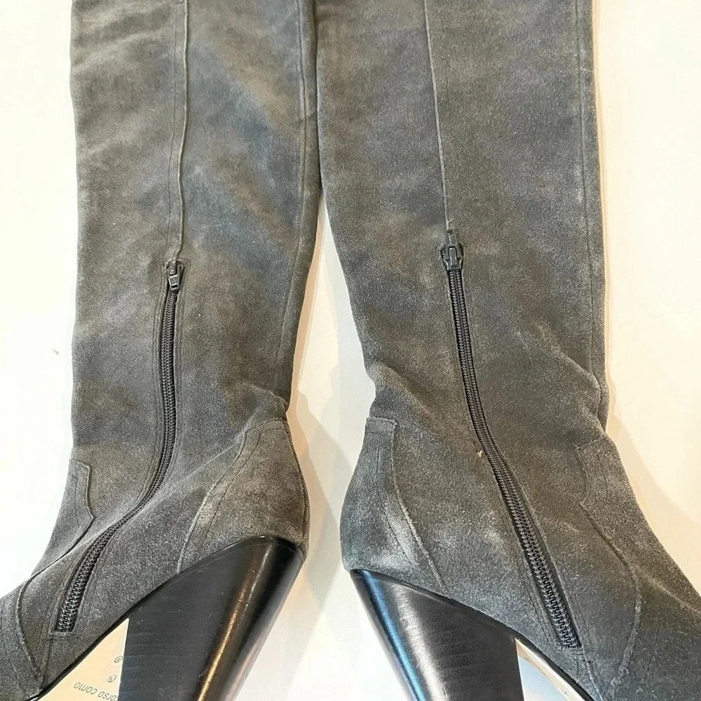 Corso Como Over the knee Suede gray Boots Size 6M